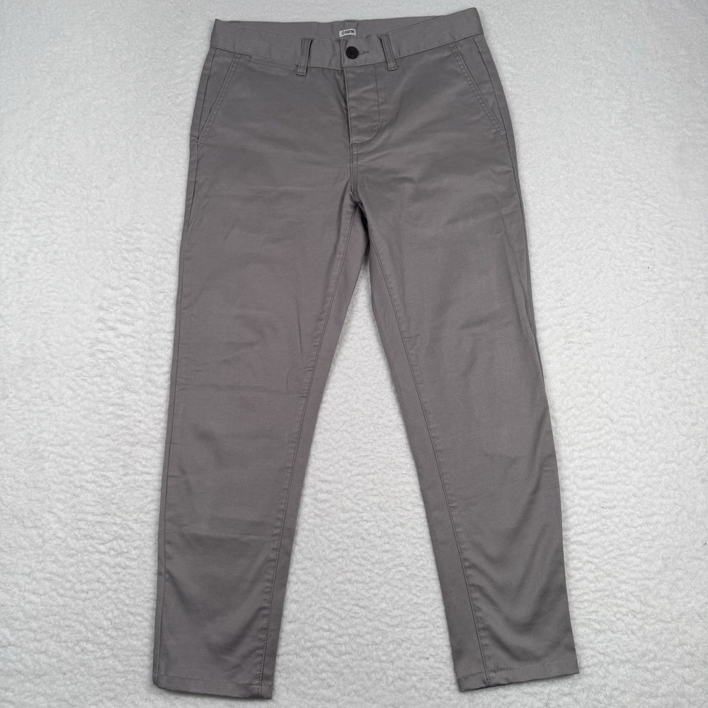 Katin Pants Mens 29x25 Button‎ Fly Straight Leg Twill Chino Taupe Casual Travel